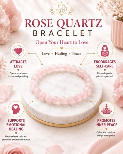 rose-quartz-braslet Rose Quartz Bracelet