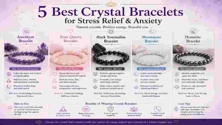 5 Best Crystals for Stress Relief and Anxiety (With Bracelet Recommendations)