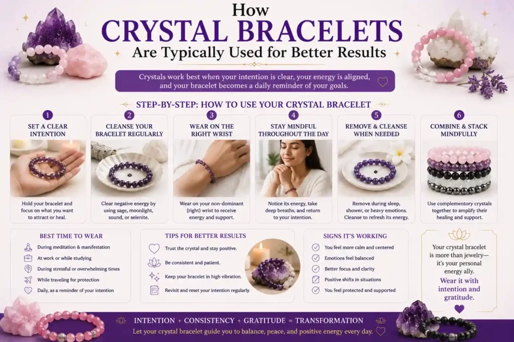 How Crystal Bracelets Are Typically Used for Better Results
