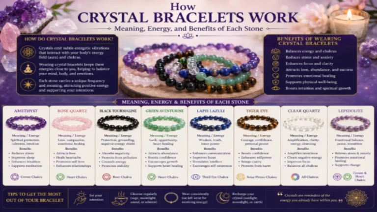 How Crystal Bracelets Work_ Meaning, Energy, and Benefits of Each Stone