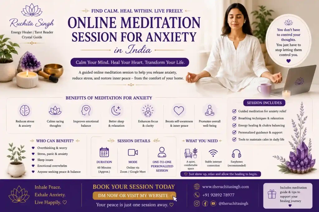 Online Meditation Session for Anxiety in India