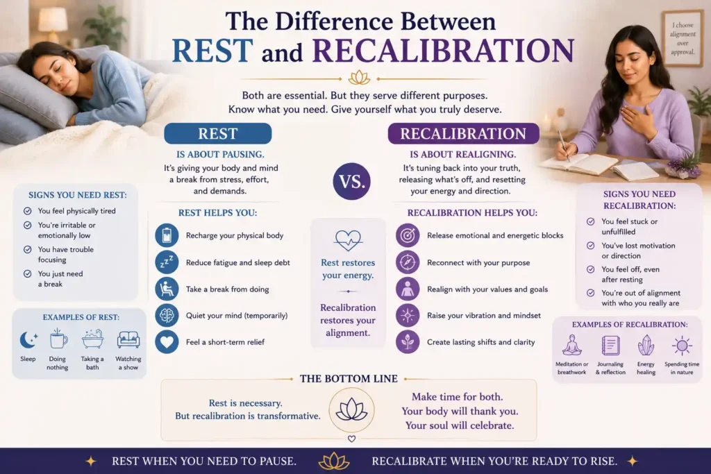 The Difference Between Rest and Recalibration