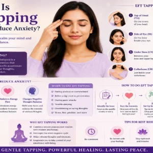 Learn what EFT tapping is and how it helps reduce anxiety naturally. Discover emotional freedom techniques for stress relief and emotional balance.
