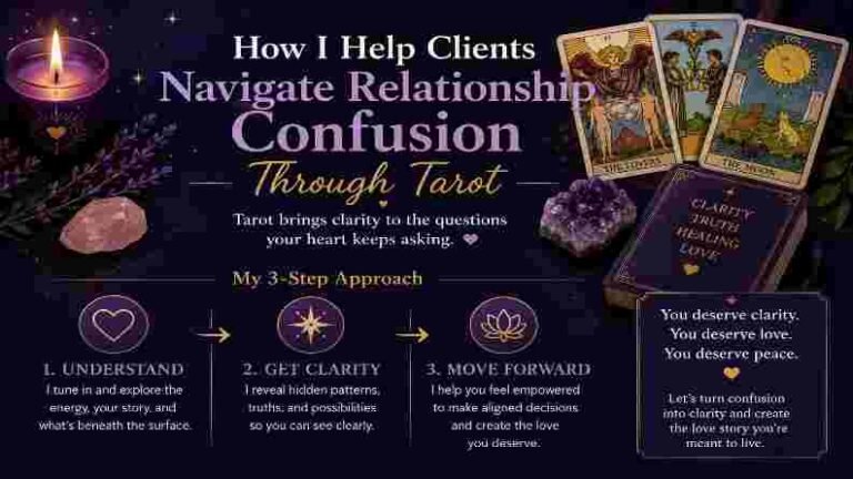 How I Help Clients Navigate Relationship Confusion Through Tarot