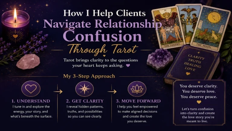 How I Help Clients Navigate Relationship Confusion Through Tarot