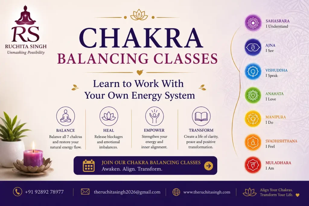 Chakra Balancing Classes — Learn to Work With Your Own Energy System