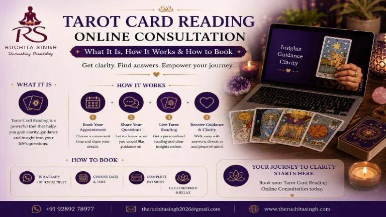 Tarot Card Reading Online Consultation — What It Is, How It Works & How to Book