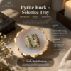 Pyrite Rock + Selenite Tray Combo