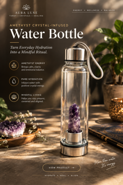 8792edd1-5908-436f-ada2-5d09fb495738 Amethyst Crystal-Infused Water Bottle | Mindful Hydration & Inner Calm