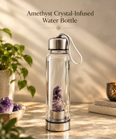 e5c26a65-4f2b-40db-9df6-d1d6bb1f3430 Amethyst Crystal-Infused Water Bottle | Mindful Hydration & Inner Calm