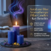 1791799878077 AuraLuxe Blue Aromatherapy Pillar Candle