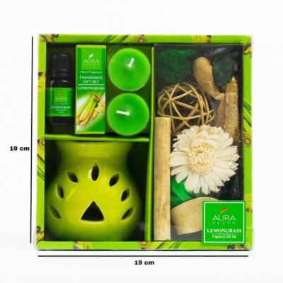 AuraLuxe Aroma Burner Gift Set – 3 Fragrance Variants