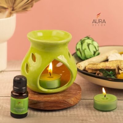 AuraLuxe Aroma Burner Gift Set – 3 Fragrance Variants