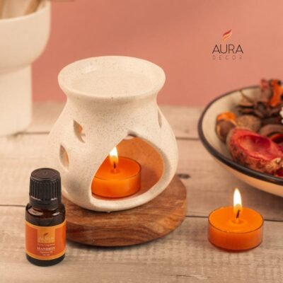 AuraLuxe Aroma Burner Gift Set – 3 Fragrance Variants