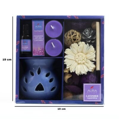AuraLuxe Aroma Burner Gift Set – 3 Fragrance Variants