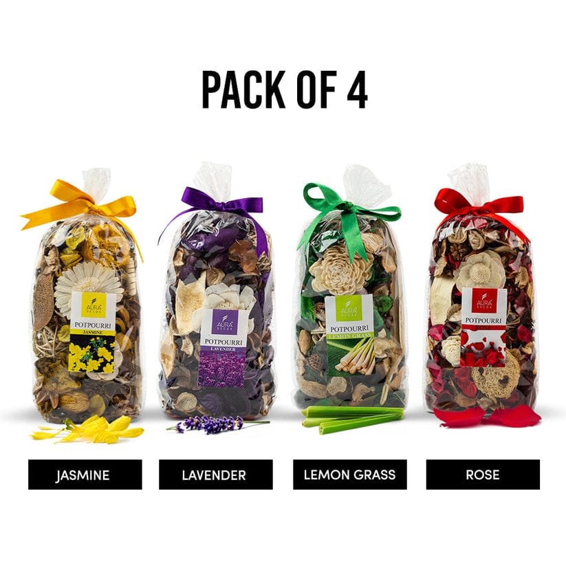-O405HAEl_zTM-8dVYTB AuraLuxe 4 Pc Mix Fragrance Potpourri Set