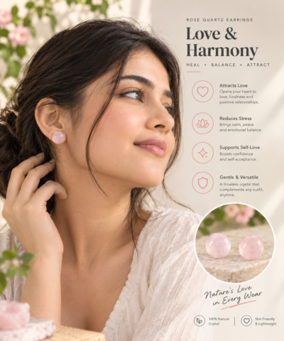 file_000000001a5c81fabe1c72fa86dd150a Rose Quartz Crystal Earrings | Love, Self-Care & Compassion