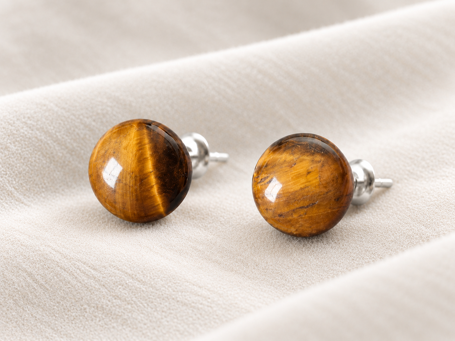 Tiger's Eye Crystal Earrings Courage, Confidence & Focus