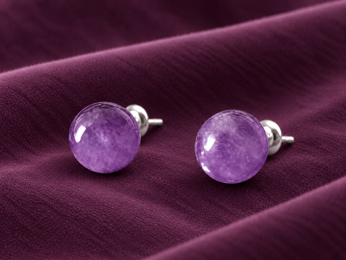Amethyst Crystal Earrings | Calm, Clarity & Mindful Living
