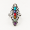 7 Chakra Crystal Embedded Ring